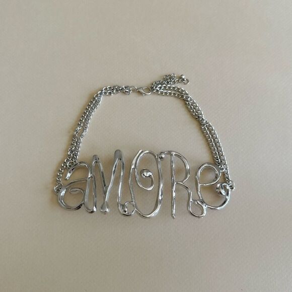 Silver Statement Necklace #1648 - Picture 3 of 3